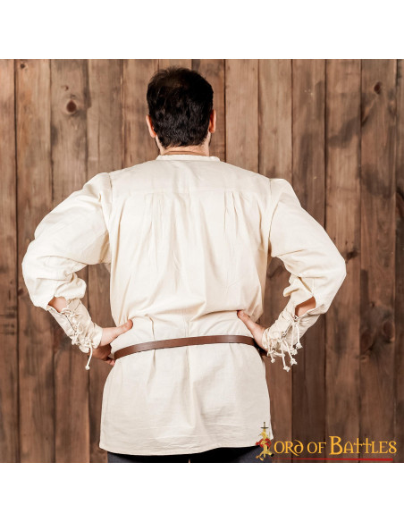 Cinto estreito Viking marrom com...