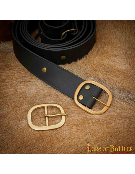 Fivela de cinto oval medieval...