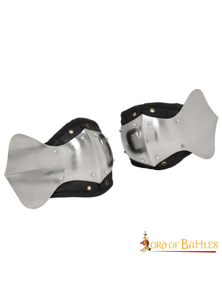 Cotoveleiras de aço acolchoadas para...