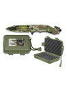 Faca de resgate Albainox camuflada verde com caixa (20,8 cm.)