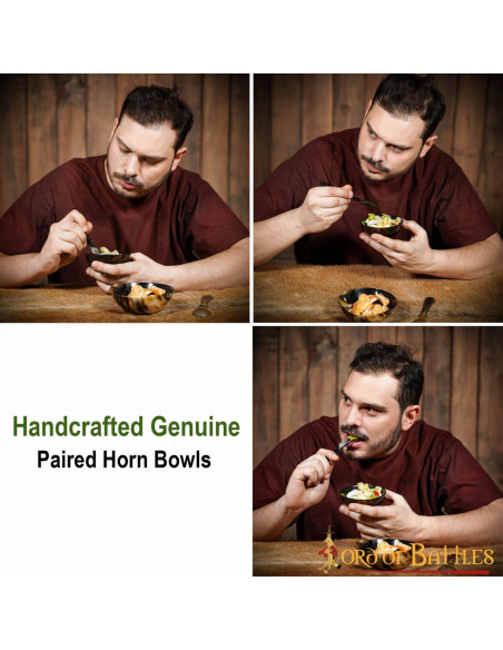 Defina 2 tigelas medievais Viking...