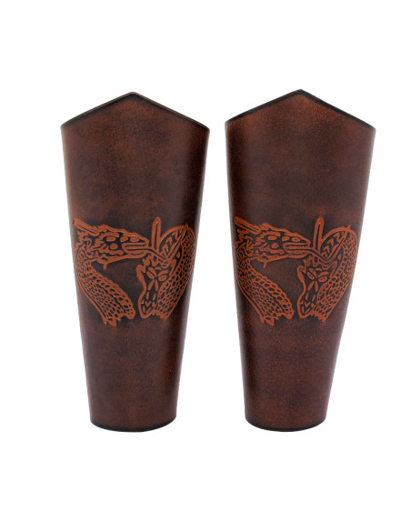 Pulseiras Dragon Fantasy em couro...