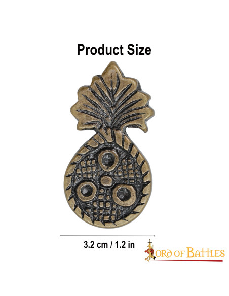 Conjunto de 5 enfeites de abacaxi em...