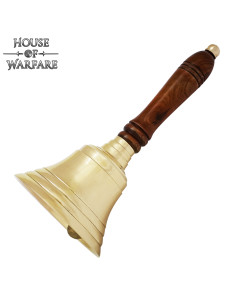 Sino de choro em latão e madeira