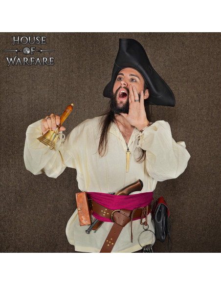 Sino de choro em latão e madeira