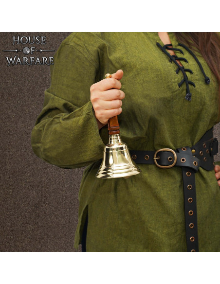 Sino de choro em latão e madeira