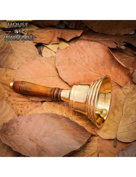 Sino de choro em latão e madeira