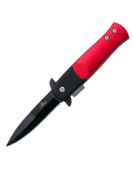 Terceira faca vermelha com sistema assistido (13,5 cm.)