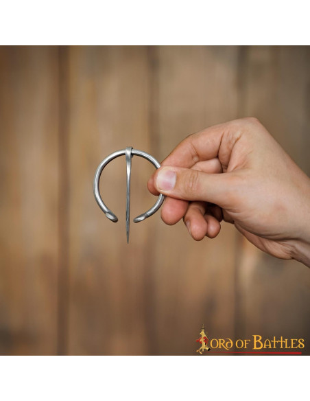 Fíbula Viking niquelada para roupas