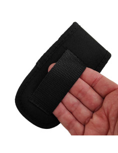 Estojo para faca em nylon preto acolchoado (10 cm.) 2