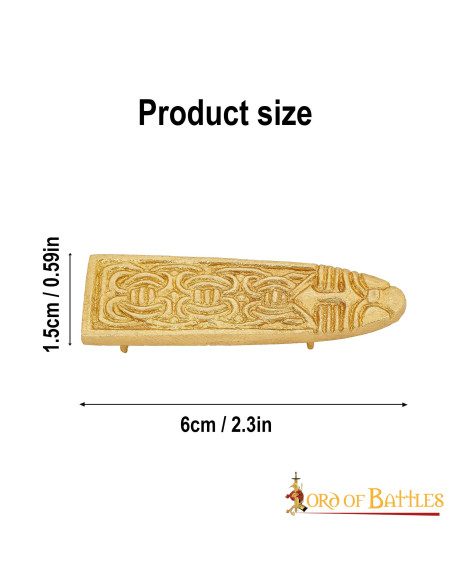 Ponta de cinto medieval estreita...