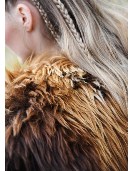 Ombros de pele de carneiro nórdica -...