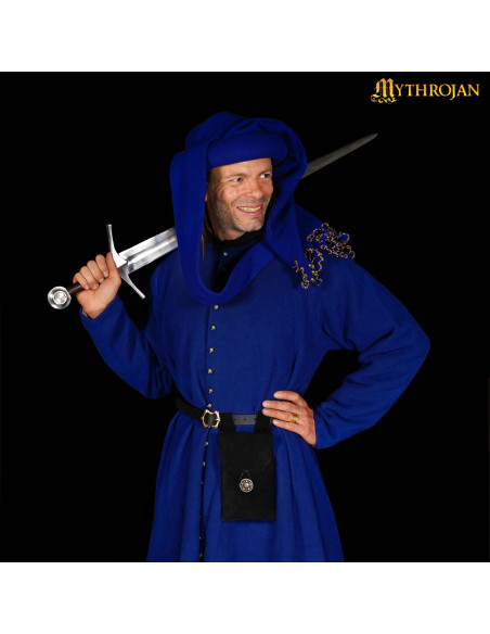 Bolsa medieval preta, tipo pochete,...