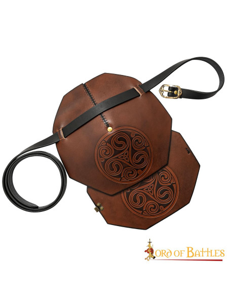 Ombreira com nós celtas e alça - marrom