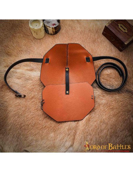 Ombreira com nós celtas e alça - marrom