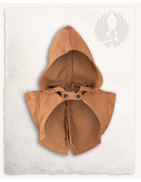Protetor de ombro com capuz medieval...