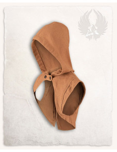 Protetor de ombro com capuz medieval Galatea - areia 2