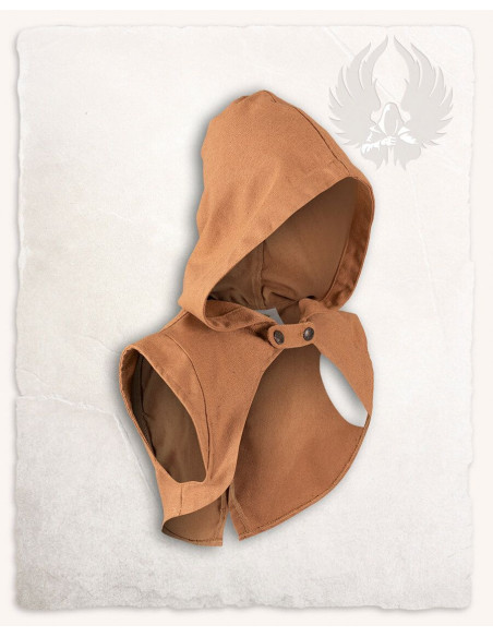 Protetor de ombro com capuz medieval...