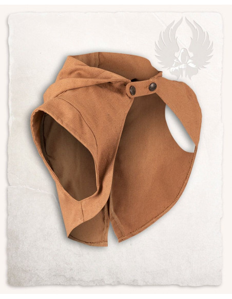 Protetor de ombro com capuz medieval...