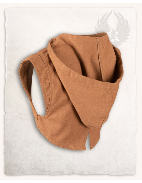 Protetor de ombro com capuz medieval...