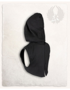 Capa de ombro com capuz medieval Galatea - preta 2