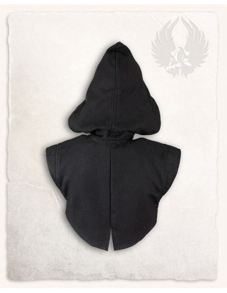 Capa de ombro com capuz medieval...