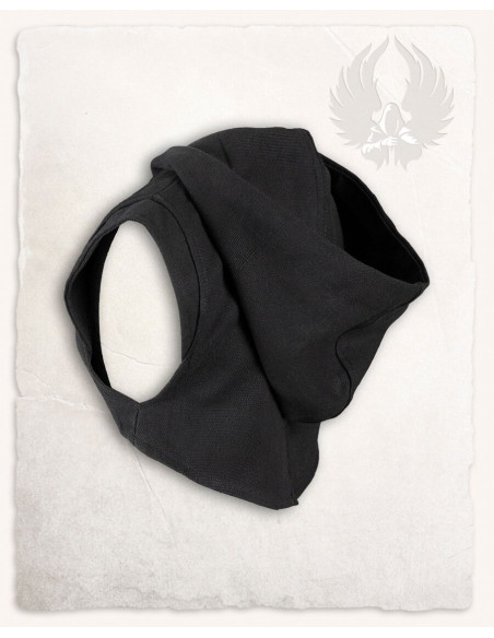 Capa de ombro com capuz medieval...