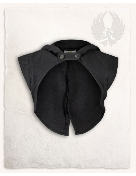 Capa de ombro com capuz medieval...