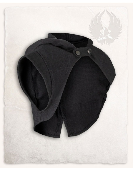 Capa de ombro com capuz medieval...