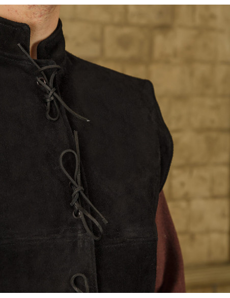 Colete Laertes Renaissance em camurça...