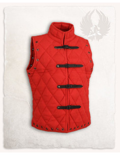 Gambeson medieval Arthur Red sobre tela