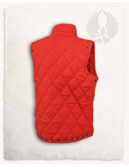 Gambeson medieval Arthur Red sobre tela