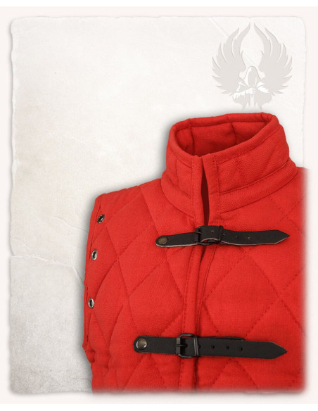 Gambeson medieval Arthur Red sobre tela