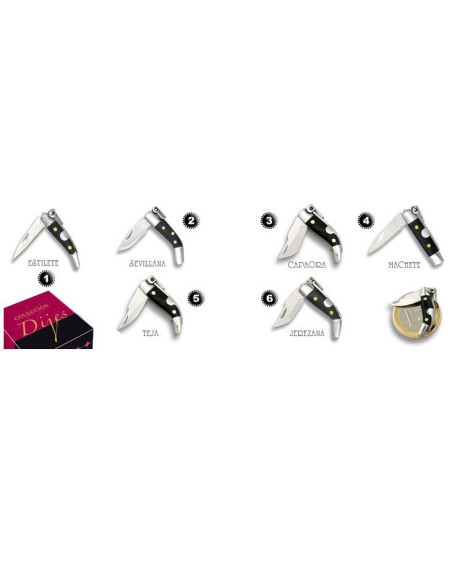 Coleção de facas Charms da marca...