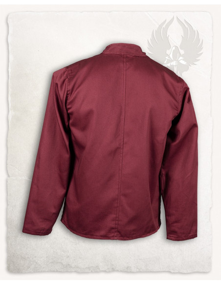 Colete medieval Leonardo na cor bordô