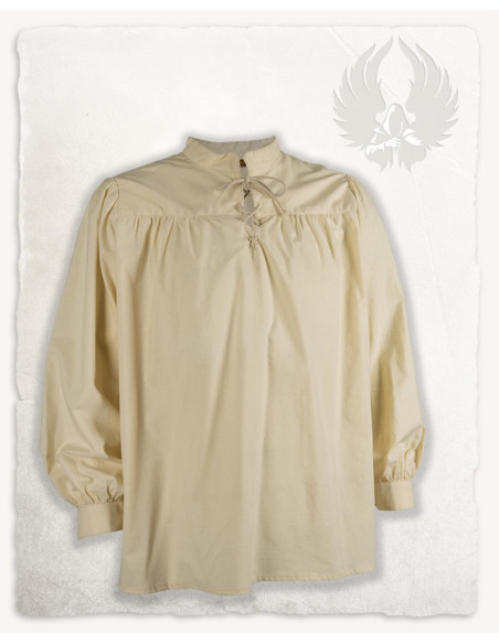 Camisa Medieval Roland em Creme, unissex
