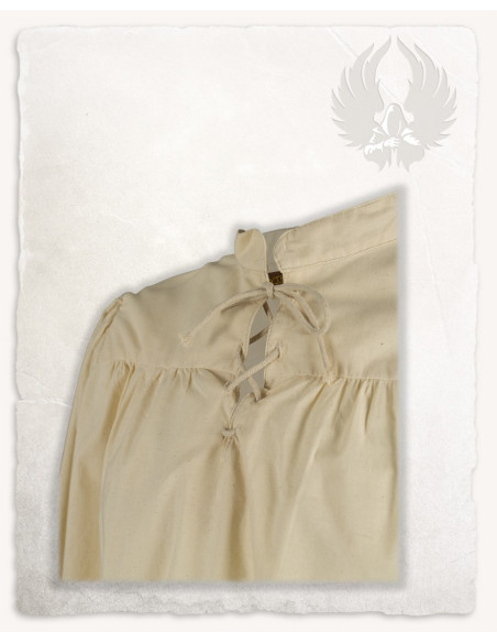Camisa Medieval Roland em Creme, unissex