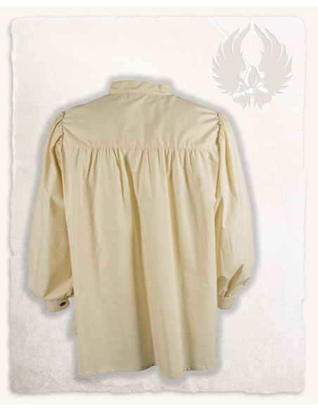 Camisa Medieval Roland em Creme, unissex