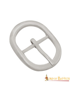 Conjunto de 3 pequenas fivelas ovais em aço 2