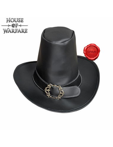 Chapéu de bruxa renascentista, preto