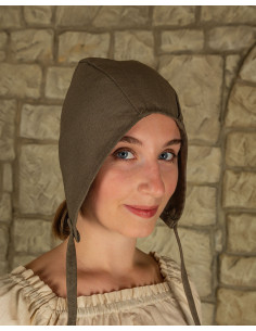 Crespina medieval clássica em algodão - verde oliva