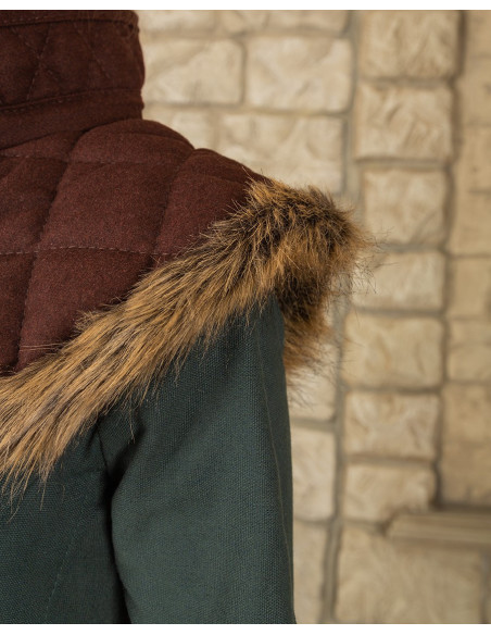 Gorge Nimue em lã, marrom