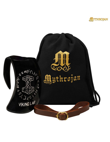 Jarro de hidromel com chifre Viking...