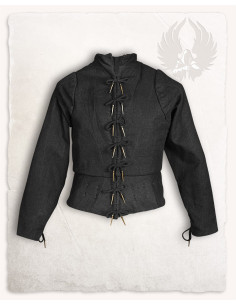 Gibão medieval Tudor - Preto