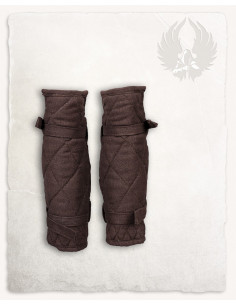 Torresmos medievais de Arthur em tela - marrom