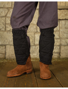 Torresmos medievais de Arthur em tela - preto