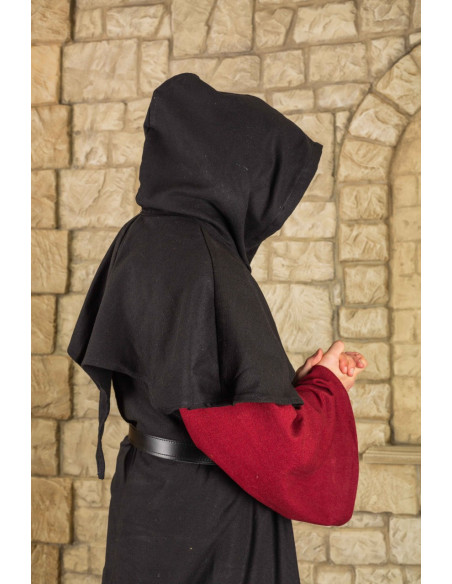 Abraxas Túnica aberta com capuz - Preto