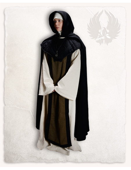 Abraxas Túnica aberta com capuz - Preto