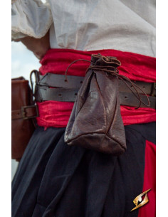 Bolsa de couro marrom para moedas Bounty Hunter