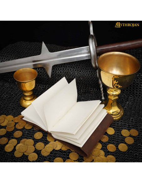 Diário de couro marrom By The Horde,...